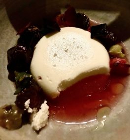 Noma yogurt dessert close